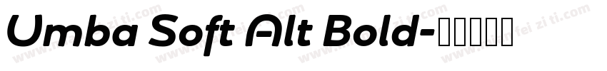 Umba Soft Alt Bold字体转换
